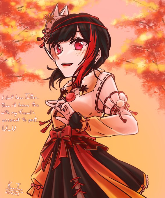 "Mitake Ran" by KuunTon

This is NOT my work, This is my friend's artwork.
She doesn't have a Twitter account, So I have to post this for her.

And don't forget to visit her original post : 
https://t.co/cYD4V0NusC 