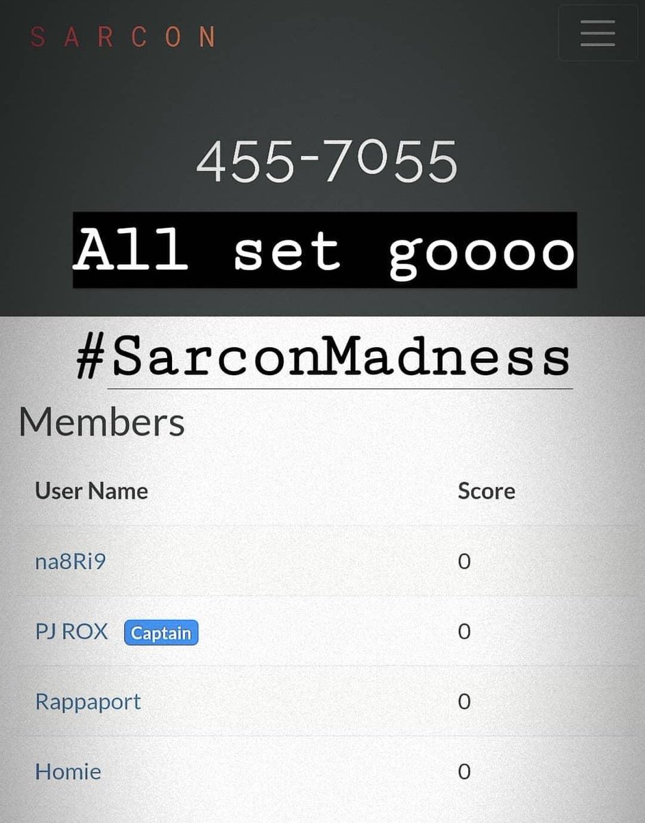 btwparam's tweet photo. Can't wait for tomorrow...
It's gonna be a war of 13375

#Sarcon
#SecArmy
#SarconLogDay0 https://t.co/8OTXc2hI8x