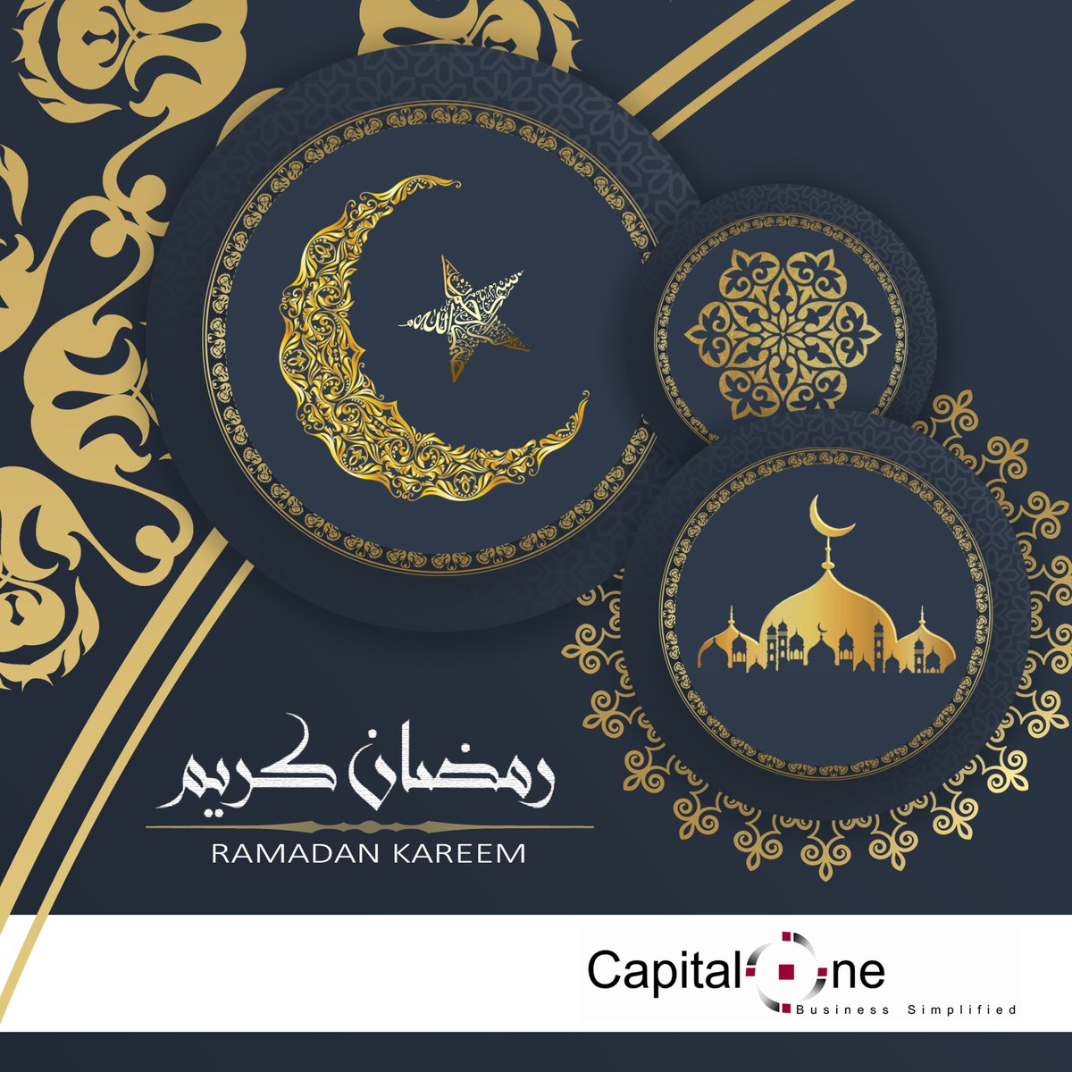 capitaloneqa's tweet photo. #رمضان_مبارك 

May Allah bless you and your family in this holy month with joys, togetherness and happiness!

#Doha #Qatar #RamadanAtHome #Ramadan2020 #ramadankareem #RamadanMubarak https://t.co/x7pi2oYzUr
