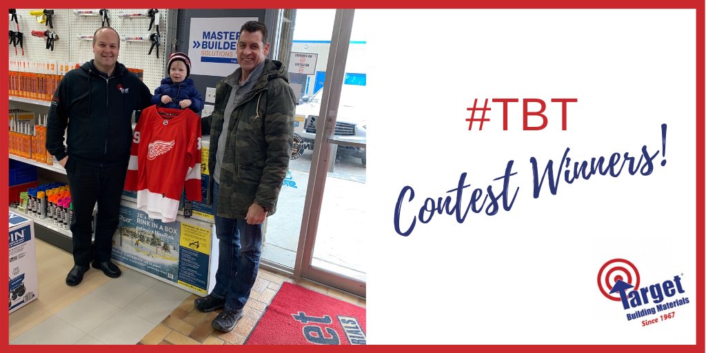 TargetBuilding's tweet photo. A #TBT photo of our Store Manager James is with a Local #YQG Father and Son who won the Red Wings Jersey from our past #TargetBuilding contest.
#YQGStandsStrong https://t.co/5lwer4uGT1