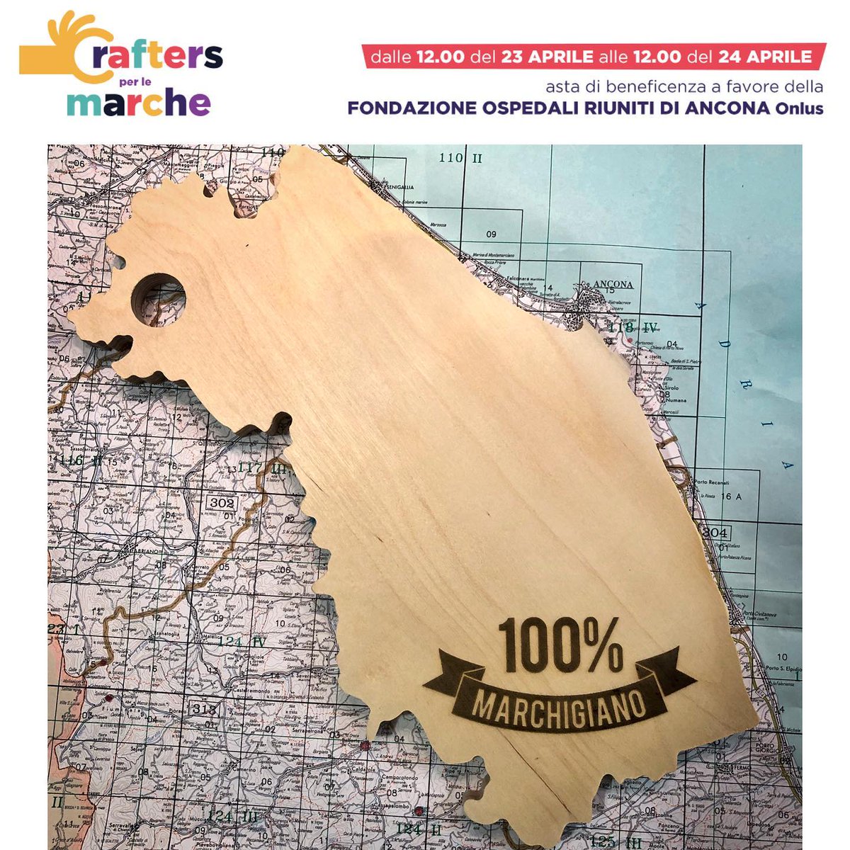 artigiani marchigiani a sostegno della Fondazione Ospedali Riuniti di Ancona Onlus con #Craftersperlemarche, l'asta su Instagram online fino a domani alle 12:00! join us!

#rinoteca #madeinmarche
<a href="/vivereancona/">Vivere Ancona</a> <a href="/viveremarche/">Vivere Marche</a> <a href="/ComuneAncona/">Comune di Ancona</a> <a href="/igers_ancona/">Instagramers Ancona</a> <a href="/anconanotizie/">Ancona Notizie</a> <a href="/AnconaToday/">AnconaToday</a>