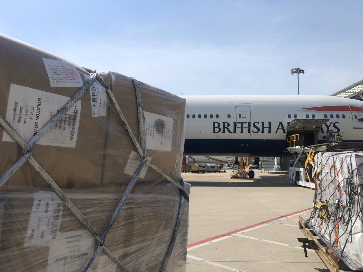 ukinchina's tweet image. All 💺 💺 are taken on today’s @British_Airways ✈️ from Beijing which is packed with gowns and aprons for our #NHSheroes Lots more flights to come.
