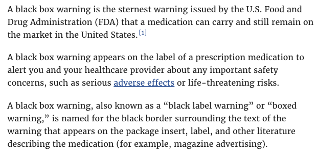 K On Twitter And It S A Fucking Black Box Drug Meaning You Don T Want To Take It Unless You Know It Will Help Even Then People Need To Understand The