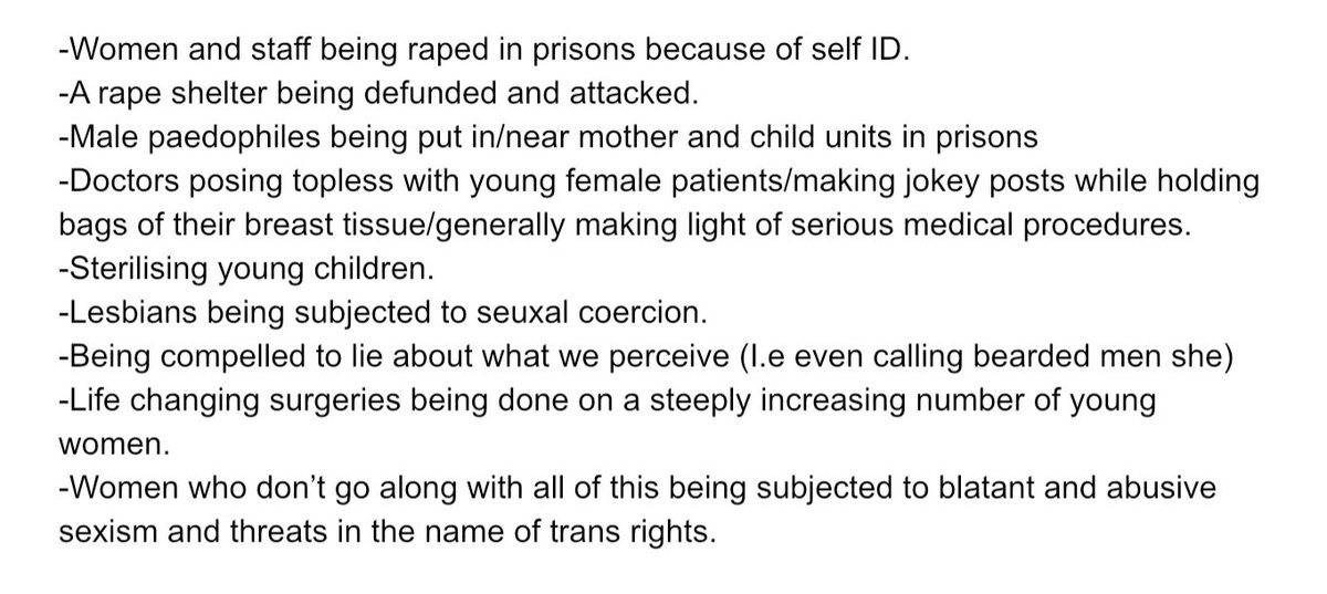 Being asked to deny when something is clearly outside the realms of normal or,more exactly,outside the realms of socially good/neutral human behaviour is dangerous.I could list examples all day but some of the things we are not allowed to recognise as being outside of that are: