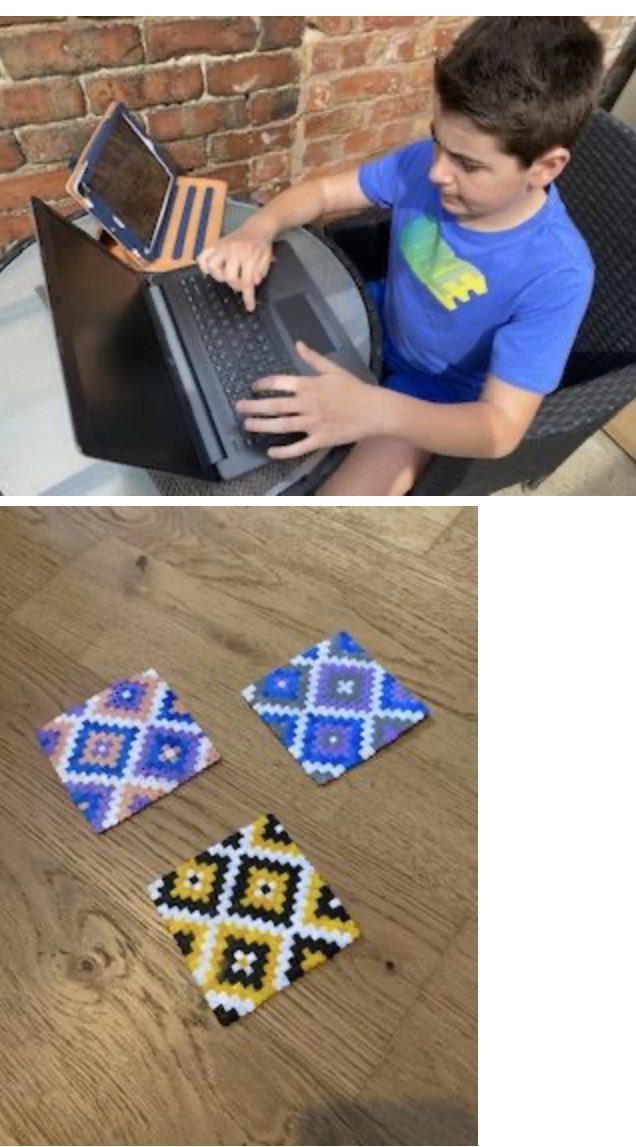 BirkdaleHS's tweet photo. Jayden Kay @BirkdaleHS year 7 revising in the sun and also making his own coasters using Hama beads, good work Jayden #talentedyoungman https://t.co/ONO05kGwwl