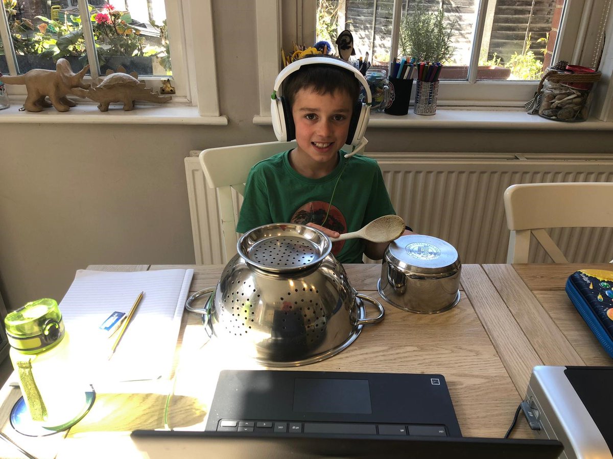 ColPrepHigh's tweet photo. In music today, our Lower School pupils have had great fun making music using pots and pans. Sorry parents..... π https://t.co/Xkm0eItks0