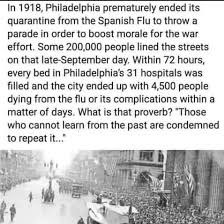 To the media who are pushing for an end to the #coronavirus lockdown on 5th May...this is grotesquely irresponsible. We run the risk of an even worse second wave (when we aren’t even close to overcoming the first wave). We forget the lessons of history at our peril.