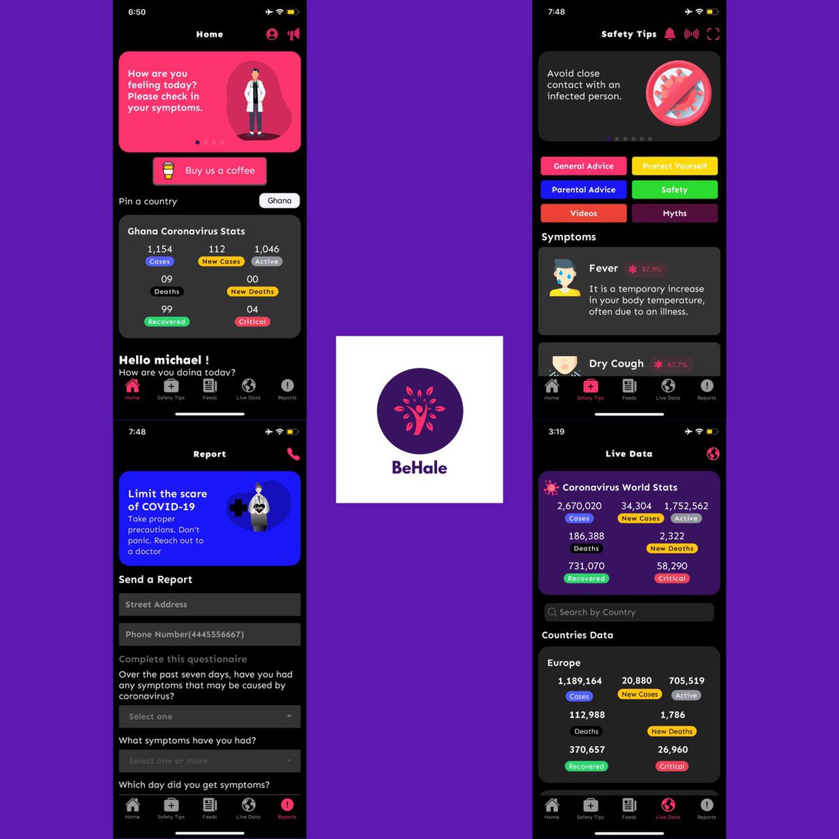 phiiPhi13's tweet photo. Have you downloaded @behaleapp ? Your one stop information center concerning everything related to #COVID19. Download from https://t.co/UUkuztiyKG #40billion #BeHaleapp #BeHale #UseBeHaleApp #Ramadan2020 https://t.co/q3qpTxie1H