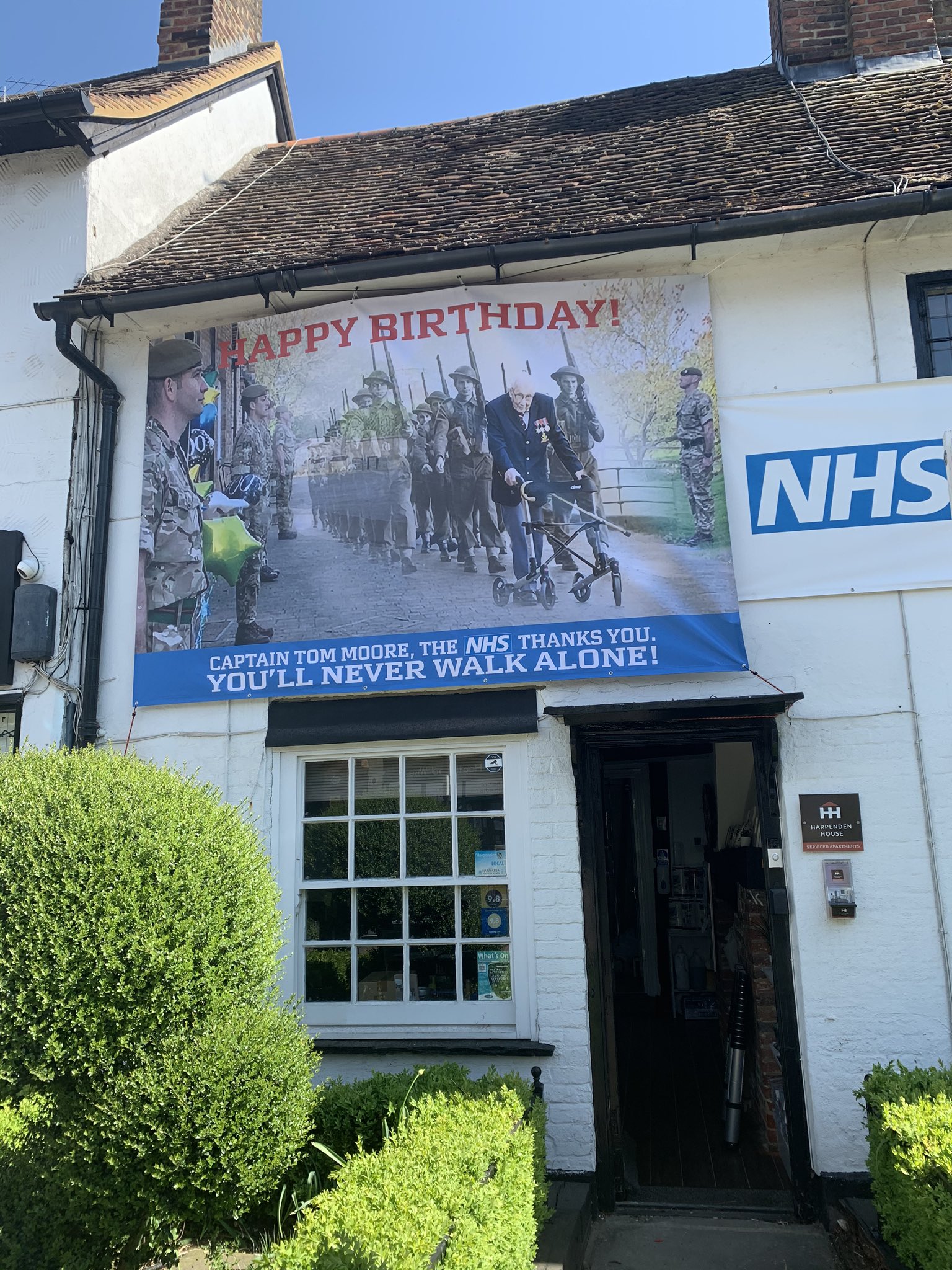  We are getting ready for Mr Tom! Happy Birthday Captain Tom!! 