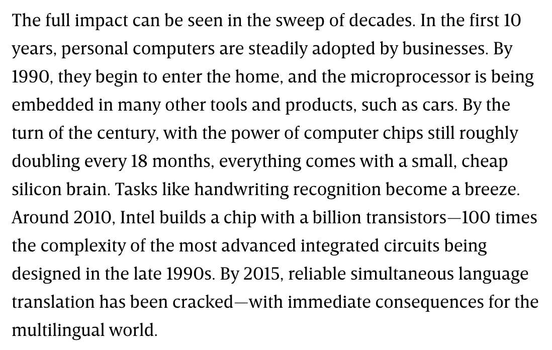 More from "The Long Boom: A History of the Future, 1980–2020" by  @peteleyden and  @peterschwartz2 from  @wired's July 1997 issue