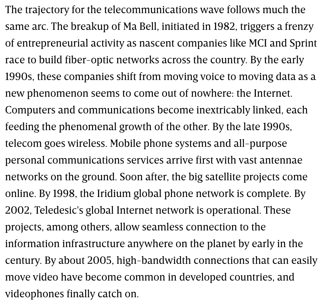 More from "The Long Boom: A History of the Future, 1980–2020" by  @peteleyden and  @peterschwartz2 from  @wired's July 1997 issue