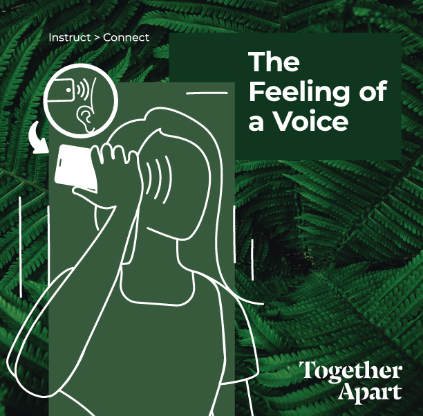 Sosolimited's tweet image. We discovered a simple hack to feel someone's voice through your phone. Try it out!

#togetherapart #connection #voicepower #interactive #digitalart
