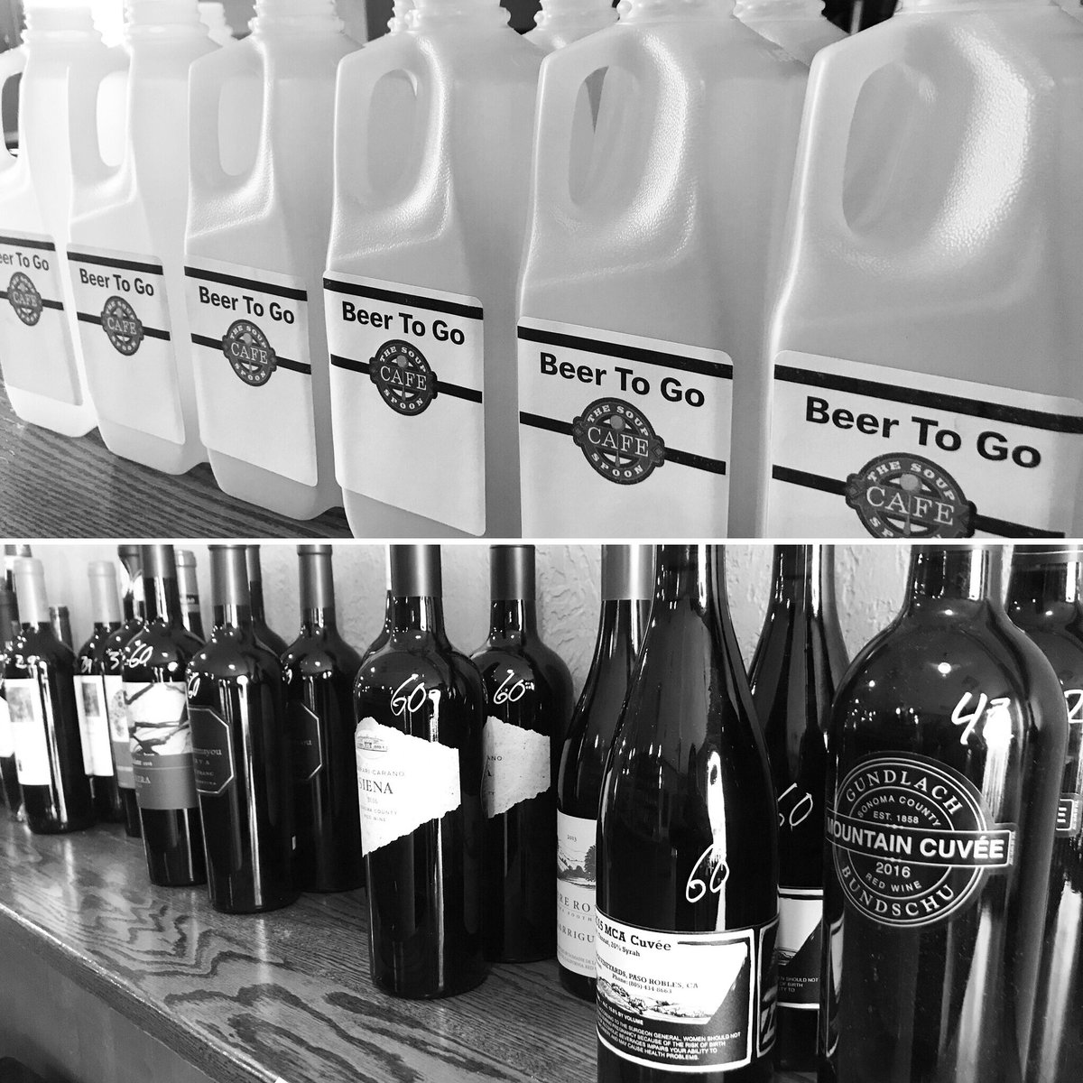 We know how important it is to have a well stocked bar at times like these. That is why Soup Spoon has half off wine bottle and $10 growlers. Visit beermenus.com and search up Soup Spoon Cafe for our current draft list #craft #beer #wine #takeout #lovelansing