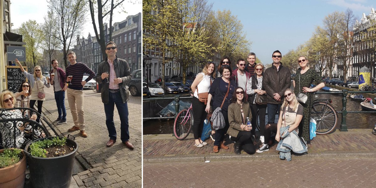 Allthis sun reminds us of brighter days, when we could see our colleagues face to face! Roughly this time last yr we were soaking up the rays on a trip to Amsterdam. What are you most looking forward to when you’re back amongst your team members? #ThrowbackThursday #StayConnected