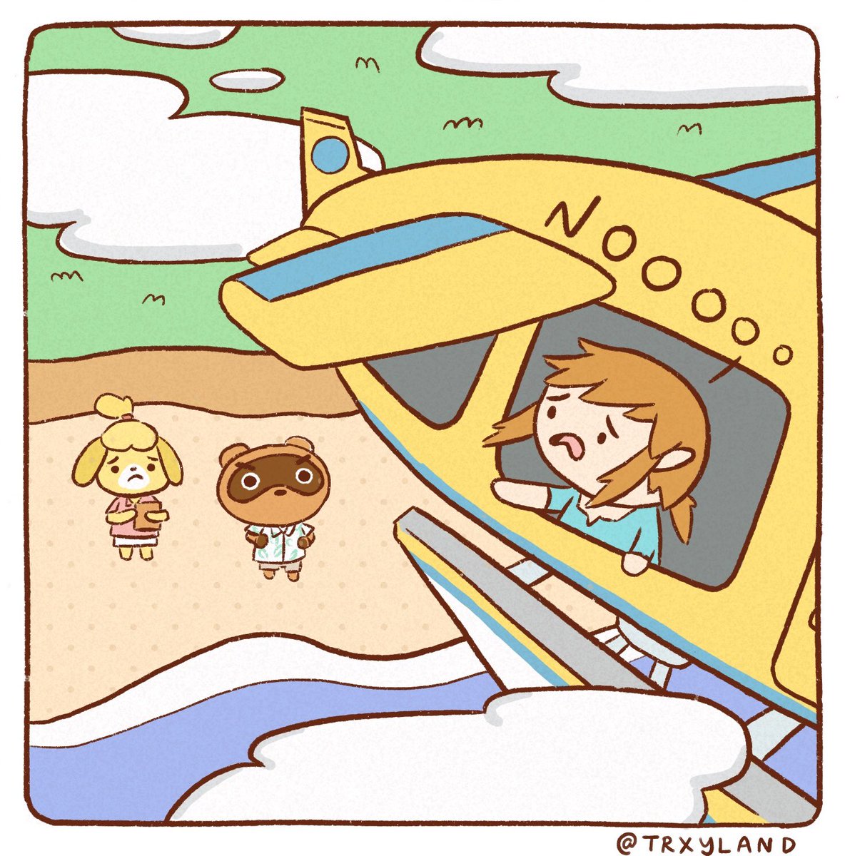 A comic about Link's deserted island stay ?? #acnh #AnimalCrossingNewHorizons 