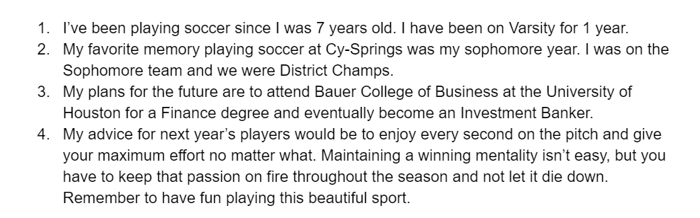 CySpringsSoccer's tweet photo. Senior Spotlight, Forward, #20 Bryan Morales (@7bryanm). Bryan is a member of NHS. He is the epitome of sacrificing for one's team. Thank you for being the hardest worker in the room! #WeAreOne #F3 #BuiltfortheBattle @CySpringsHS https://t.co/50vsxAl6PB