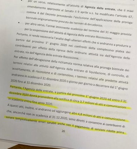 Avevamo chiesto soldi subito per famiglie e imprese e invece, a 45 giorni dallo scoppio dell'emergenza #Covid19, ci ritroviamo con più burocrazia e 8,5 milioni di cartelle esattoriali dall'agenzia delle entrate. Complimenti.
Basta annunci, occorrono solo fatti.