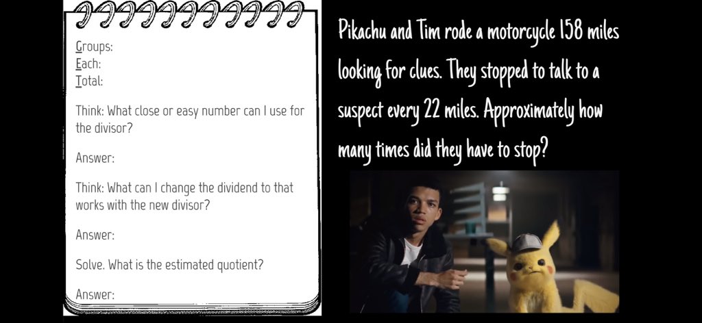 MsBatenhorst's tweet photo. Students are reading carefully to decode the clues in these word problems and help Pimachu crack the case! #CISDRocks #CIS https://t.co/EKplWefSS2