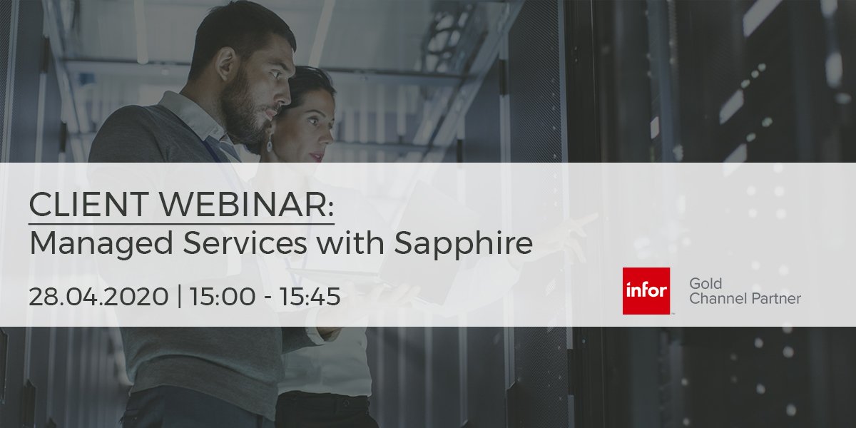 SapphireSystems's tweet image. With Sapphire&apos;s Managed Services you can maximise your return on investment from your key business software. Find out more in our exclusive webinar hubs.ly/H0pF__-0 #clientwebinar