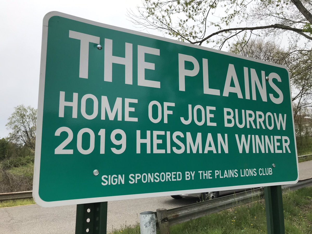 joe burrow the plains