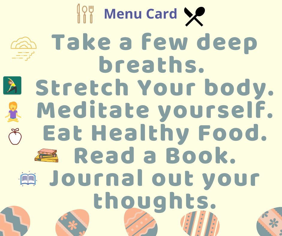 sgktalks's tweet photo. Quarantine Menu Card
#Covid_19 #COVIDー19 #Corona #QuarentineLife #Quarantine #meditation #motivation #inspiration
#selftalk #sgktalks #selfcare #selflove #quote #thegoodquote #awareness #selfbelief #kindness
#positivity #nevergiveup #life #wisdom #lifelovesyou
#changeyourlife https://t.co/dl3YDWGuHH
