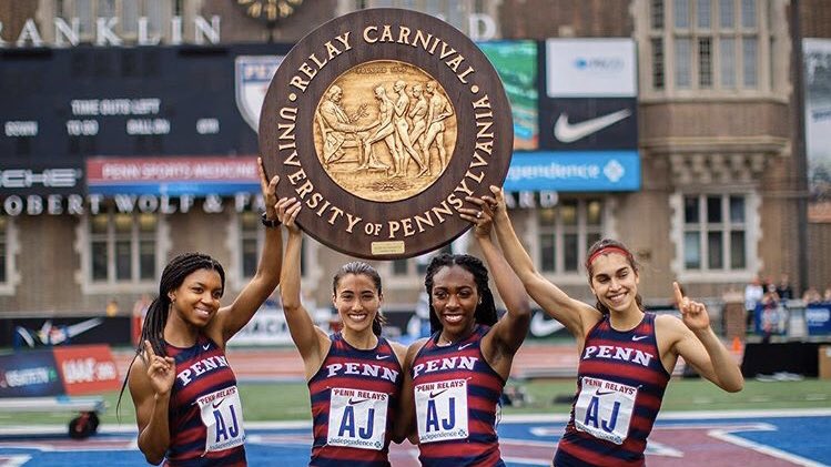 PennTrack's tweet photo. One year ago... Championship of America Distance Medley Relay
#PennRelays HISTORY
#PennTrack | #ThePursuit https://t.co/GKyxmWwXRA