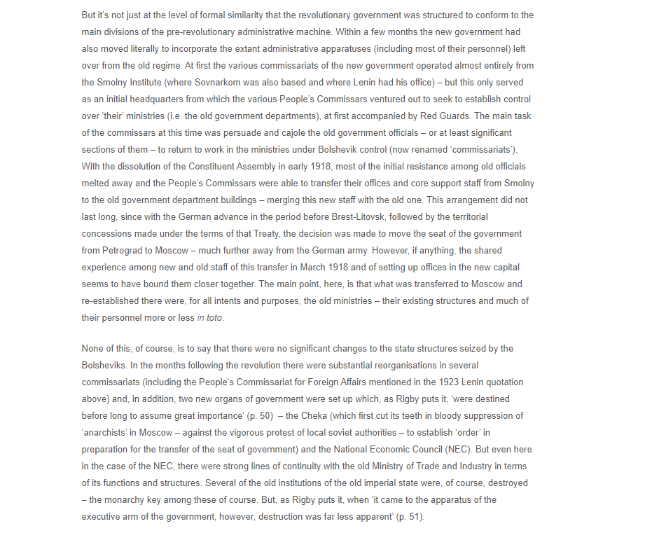 lenin's legacy is a complicated one and it's worth grappling with the full complexity. the russian revolution is one of the most important communist achievements in history. the bolsheviks also utterly failed to "smash the [old] state" as lenin called for in his writing.