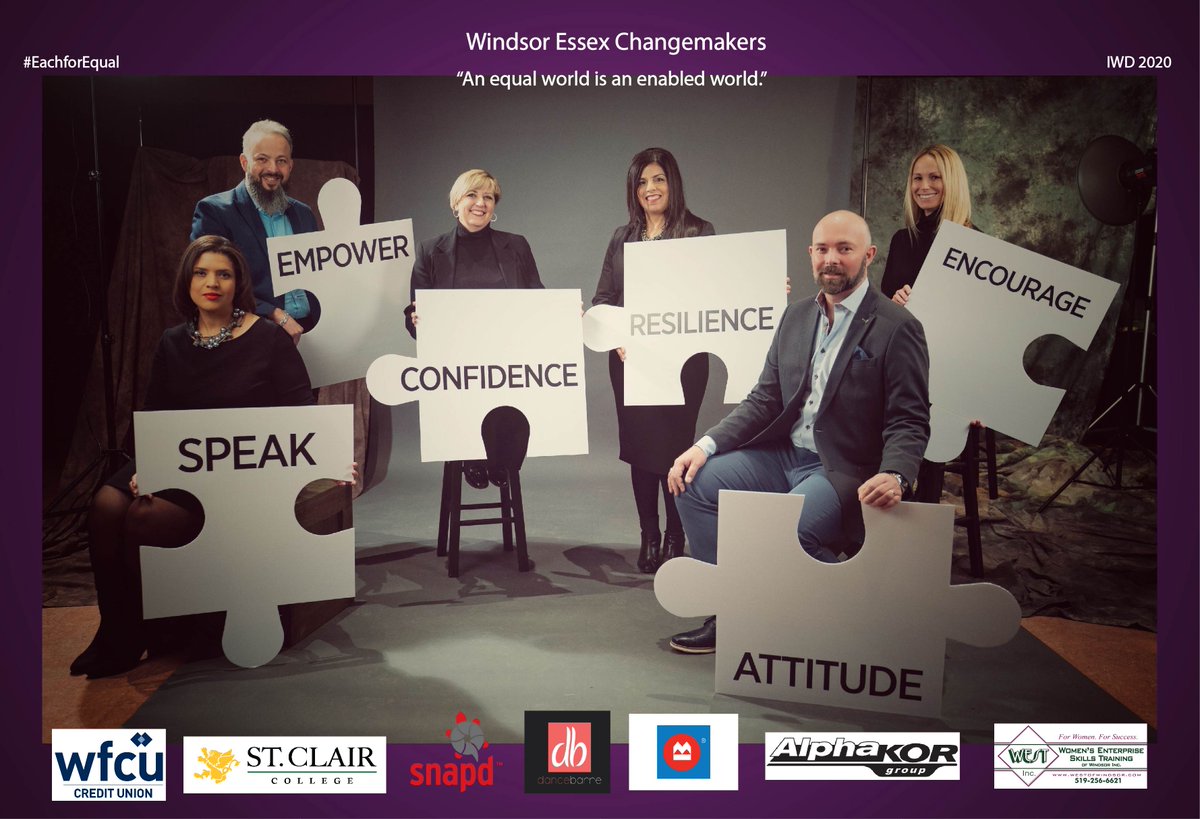 "The greatness of a community is most accurately measured by the compassionate actions of its members."  Coretta Scott King @WFCUCreditUnion <a href="/StClairCollege/">St. Clair College</a> <a href="/snapdWindsor/">snapd Windsor</a> @dancebarre <a href="/BMO/">BMO</a> <a href="/AlphaKORGroup/">AlphaKOR Group</a> #EachforEqual #IWD2020 #WESTIWD2020