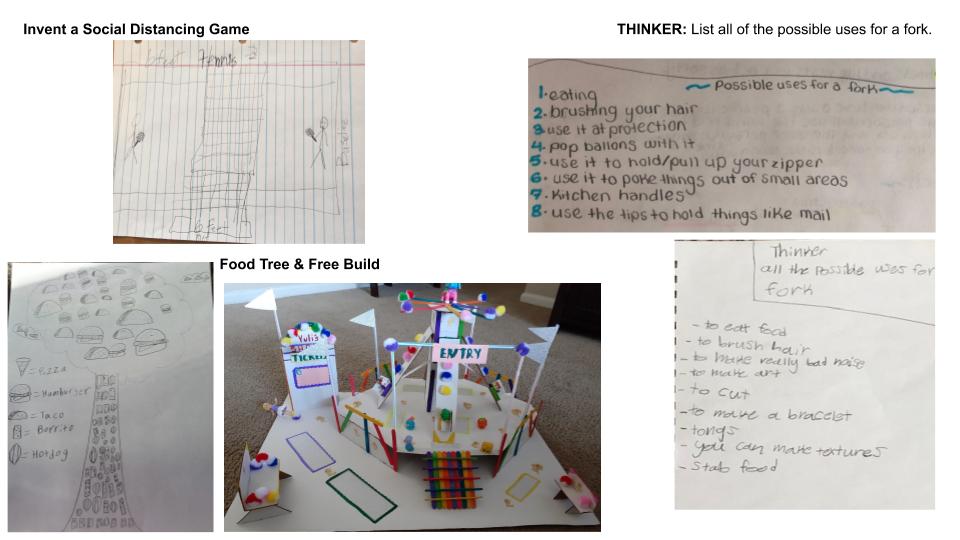k6innovationlab's tweet photo. Wednesday's Challenge was to design a rescue vehicle...we had some great ideas! I've also included another photo of student work. #csebisonathome https://t.co/QAaRfqjfTl