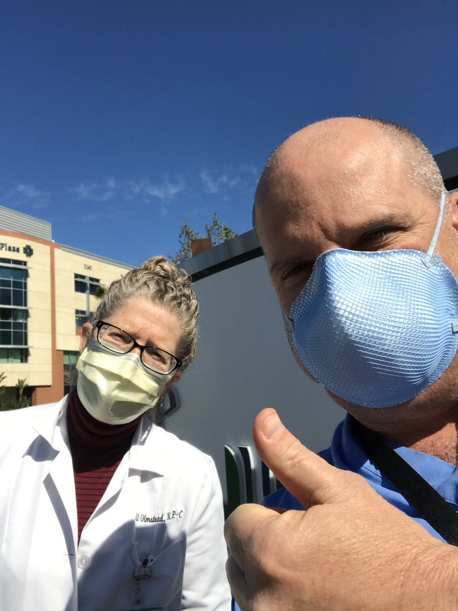 On this #ThankfulThursday we would like to thank all of our healthcare workers and first responders dealing with COVID-19 on the front lines. Pictured here is Dr. Ted Lawton '86 who is working at St. Jude's Hospital. #Credo #ForeverAFriar #ShowYourServite