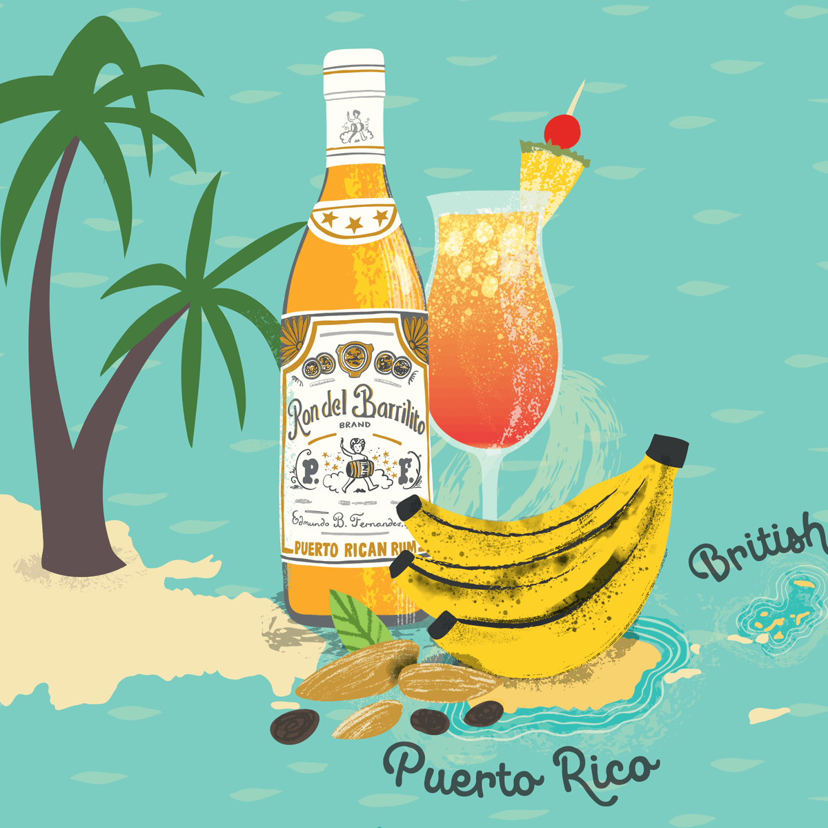 carys_ink's tweet image. Is it too early for a Rum Cocktail...?🌴🍹😎 Recent map illo for @PrincessCruises Journey Magazine produced by @HearstUK / @HearstAgencyHCA FULL CASE STUDY here &amp;gt; bit.ly/2S1smf1 (Good if you’re starting to dream about future travels…) #illustratedmap #handdrawnlettering