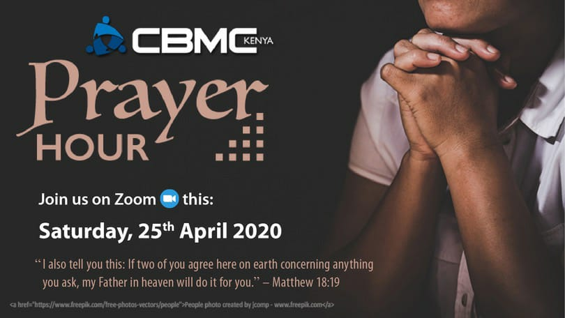 CBMC Kenya invites you to our weekly Prayer Hour on Zoom. 
When: Apr 25, 2020 05:00 PM Nairobi
 Register in advance to take part.
zoom.us/meeting/regist… 
#PrayerHour #BusinessesForChrist <a href="/hopefmlive/">Hope FM Live</a>  <a href="/DaystarUni/">Daystar University</a>  <a href="/CBMCOK/">CBMC - Oklahoma</a>  <a href="/cbmc_int/">CBMC International</a> <a href="/Truthfmkenya/">90.7 Truth Fm</a> <a href="/radio_waumini/">RADIO WAUMINI 88.3FM</a>