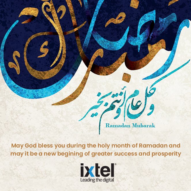 ixtelme's tweet photo. @ixtelme, the region’s leading digital services provider wishes you and your loved ones a Happy Ramadan. May this holy month bless you and your family with good health, prosperity, and happiness

#RamadanKareem #Ramadan2020 #Dubai #UAE https://t.co/HmrWJRR4zQ