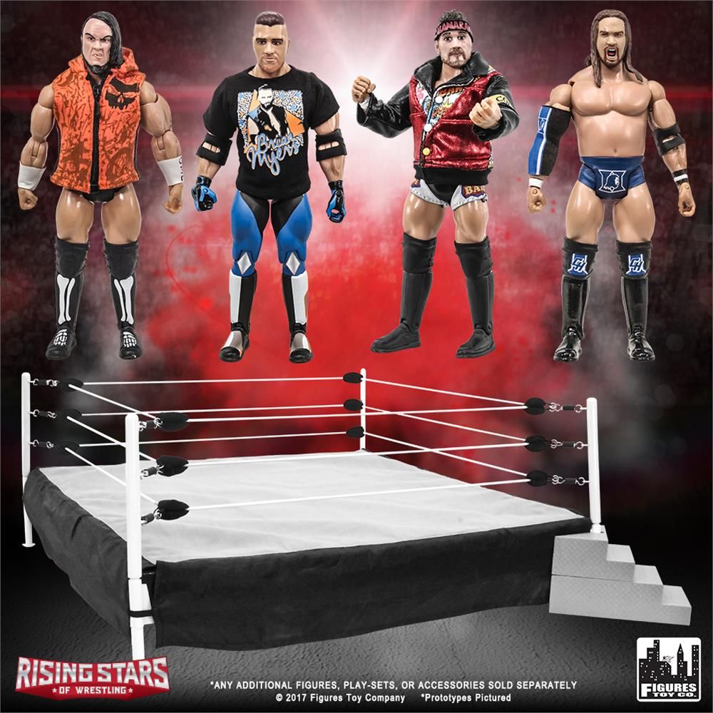 figures toy company wrestling ring