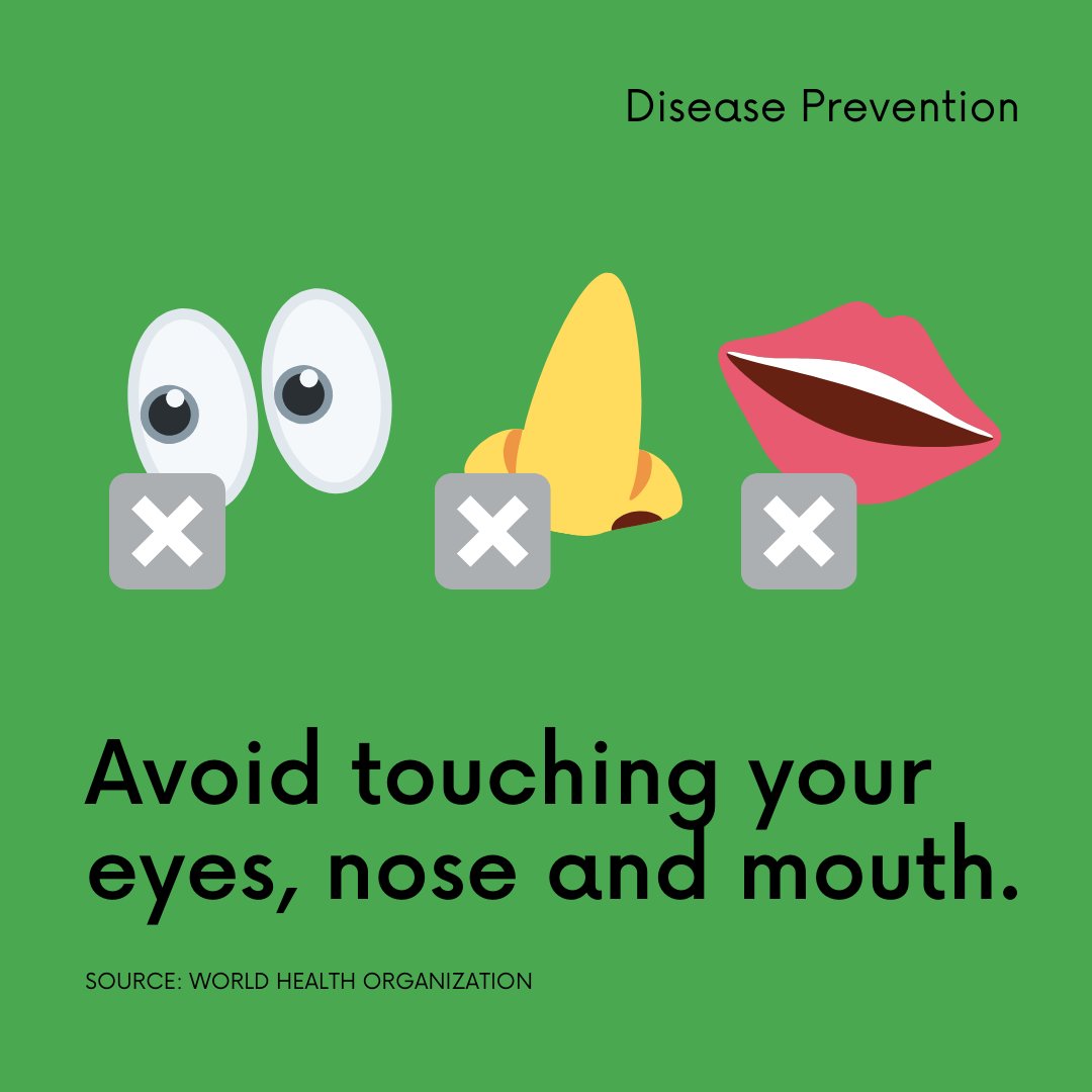 In addition to washing your hands, it's important to avoid touching your face as much as possible. We know that's difficult - but keep it up! #hamptonfamilypractice  #sicknessprevention  😷