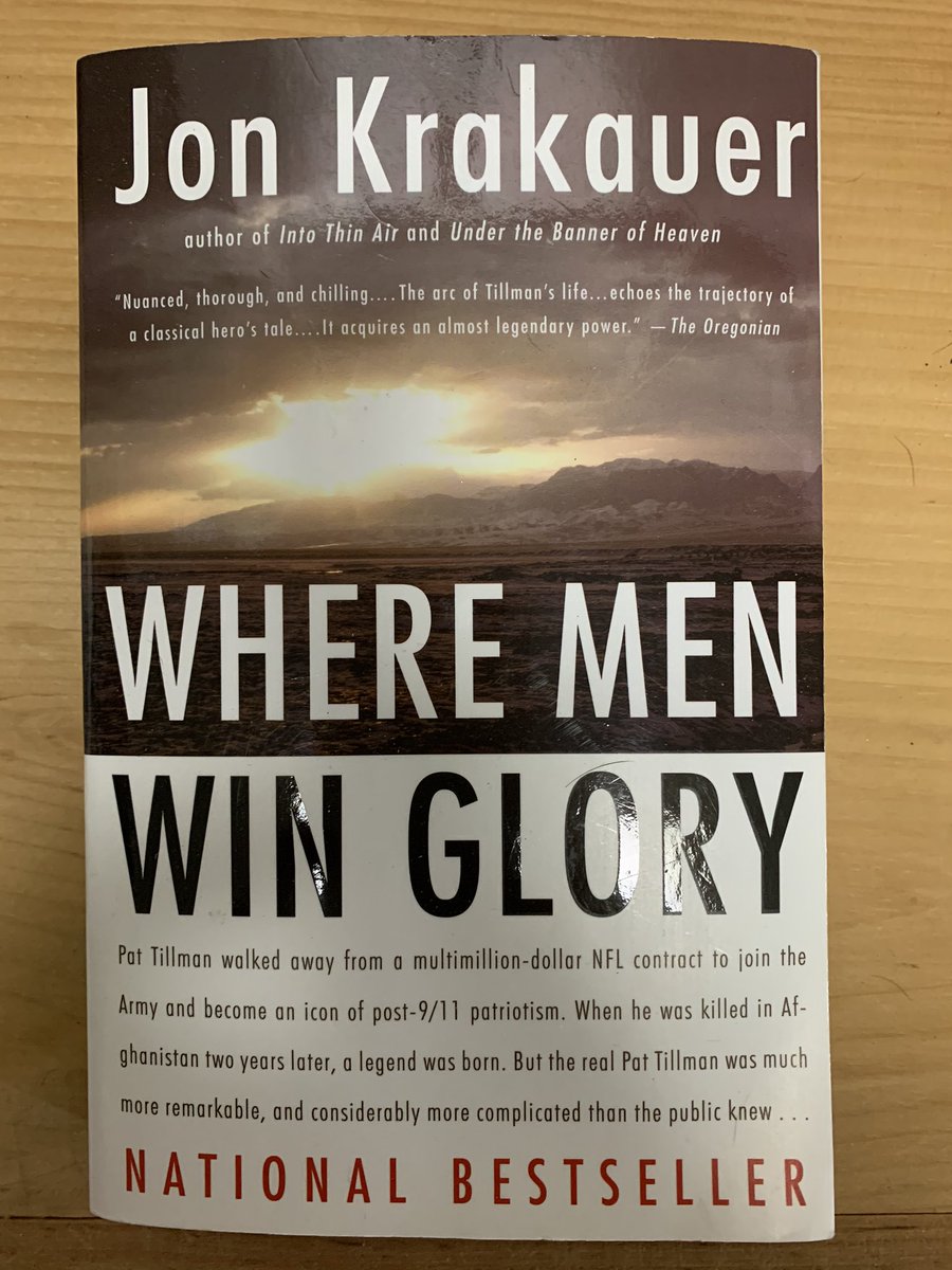 RonGross19's tweet photo. @docmartin22 Read this book - you will learn a lot about Pat Tillman - and the circumstances surrounding his untimely death!  Eye-opening!! Thanks to Pret Bjorn for telling me about the book! https://t.co/XbjYs3h1hL