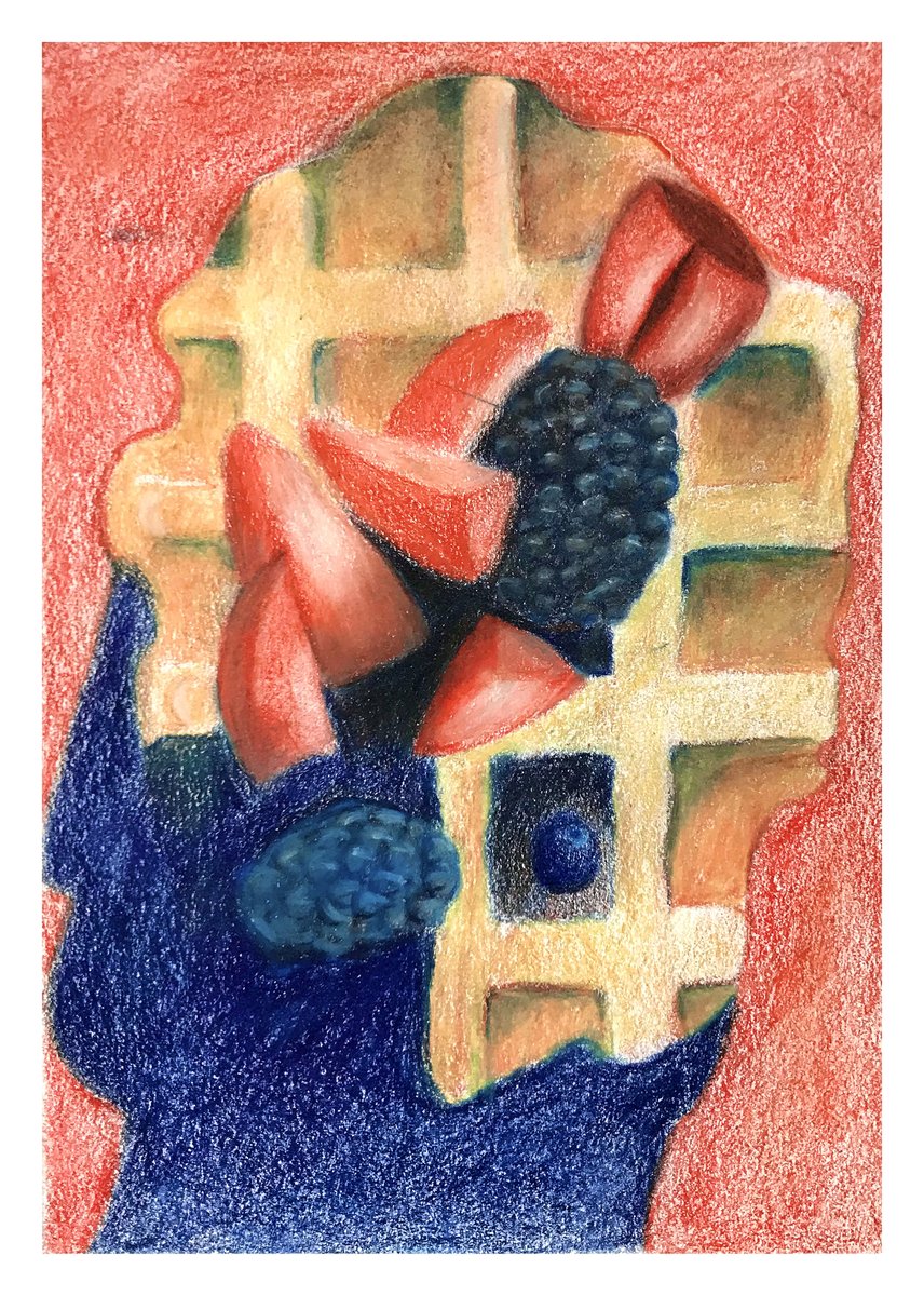 SSSASsaints's tweet photo. Introductory 2D Art students are doing an amazing job with distance learning! These beauties were created with limited materials: only three colored pencils: a red, a blue, and a yellow! #UpperSchool #SaintsCreate #SaintsConnected https://t.co/0D2pfESMP2