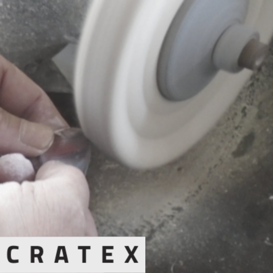 Polish - This is the part where your cabochon is going to get a high shine and it includes soft polishing pads, such as canvas pads, leather pads and felt pads, and polishing compounds.Most common polishing compound used in lapidary work is diamond paste.