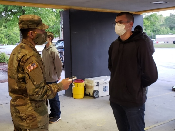 fortjackson's tweet image. First wave of trainees arrive at 120th Adjutant General Battalion Reception to begin their journey to #BasicCombatTraining Every arrival must go through 2+8 Training
@PaulFunk2
  
@TradocDCG
 
@TRADOC
 #SocialDistanceEnhancedTraining #VictoryStartsHere #TRADOCPlus