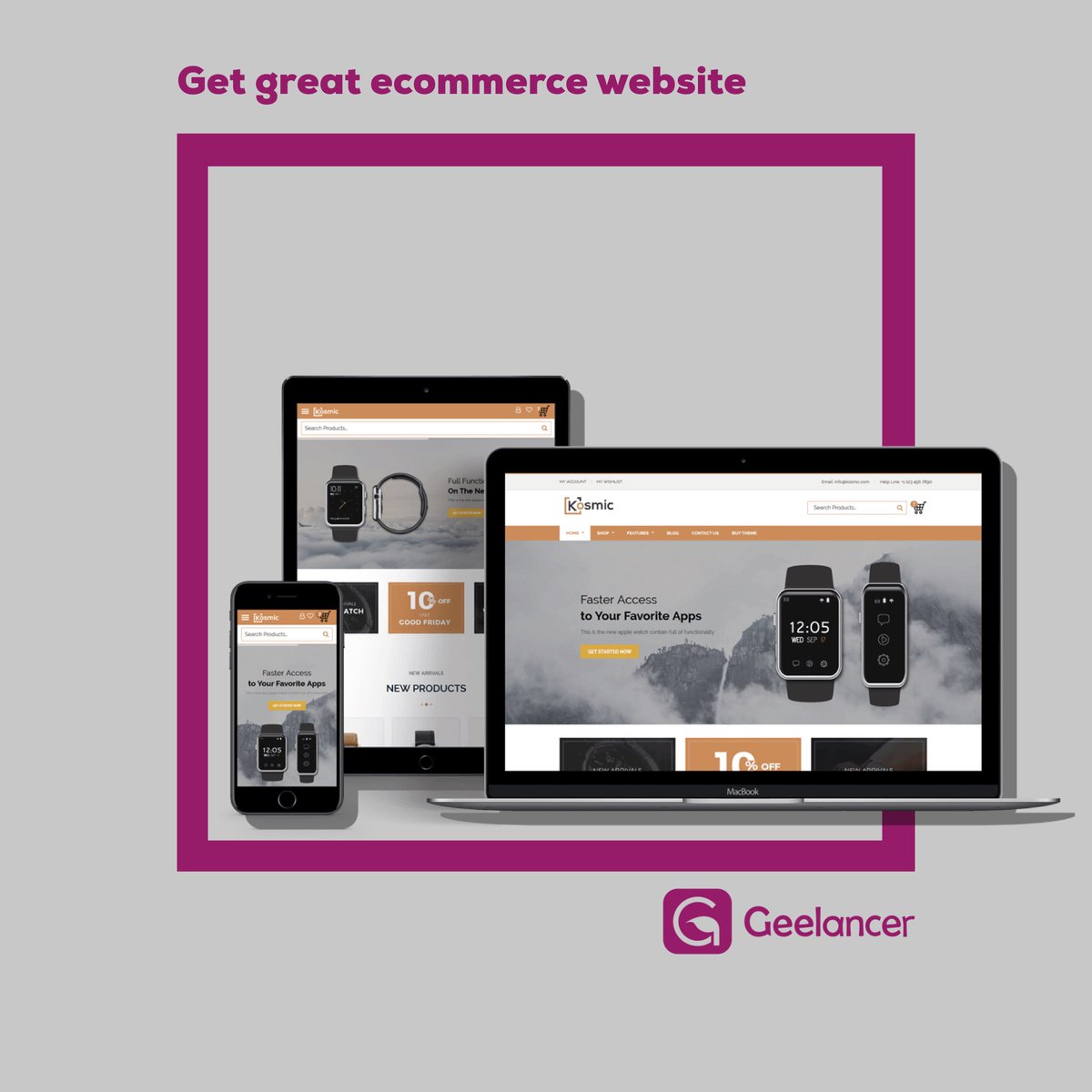 Everyone is online, especially now. Start selling online and beat the crisis. Get great woo commerce Wordpress site, easy and fast.

Create online design contests and work with hundreds of awesome web designers 🤝

Try Geelancer 👉🏻 geelancer.com/contests