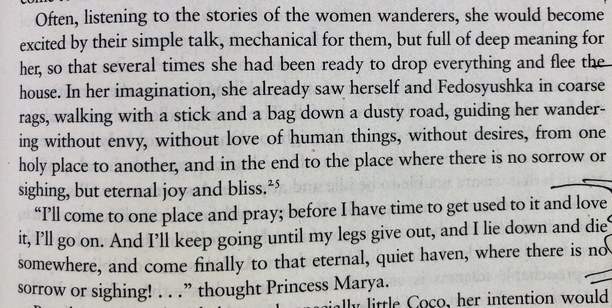 #TolstoyTogether Princess Marya imagines herself as an ascetic wanderer. In 1881 Tolstoy disguised himself as a peasant and made a pilgrimage to a monastery.