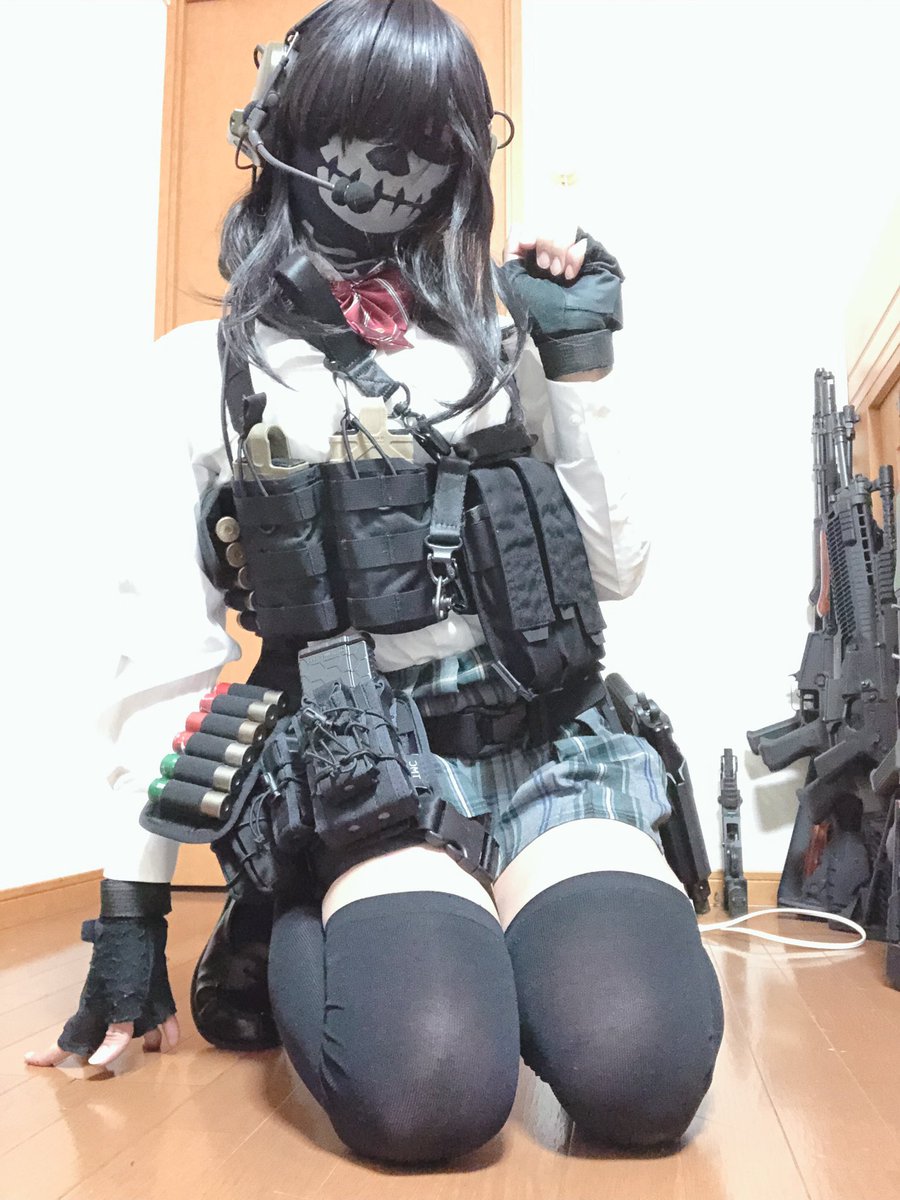 D 黒頭巾44 ニーソ ニーソ ニーソ