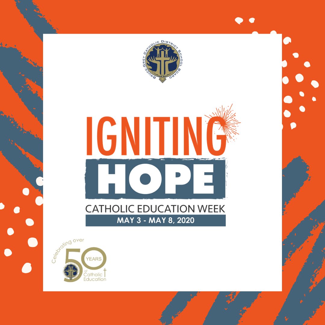 Catholic Education Week is less than two weeks away and we will be celebrating our faith from the safety of our own homes this year. We are joining <a href="/CatholicEdu/">OCSTA</a> in #IgnitingHope and attending the provincial Mass for Catholic Education Week 10am, on May 6th. Mark your calendars!