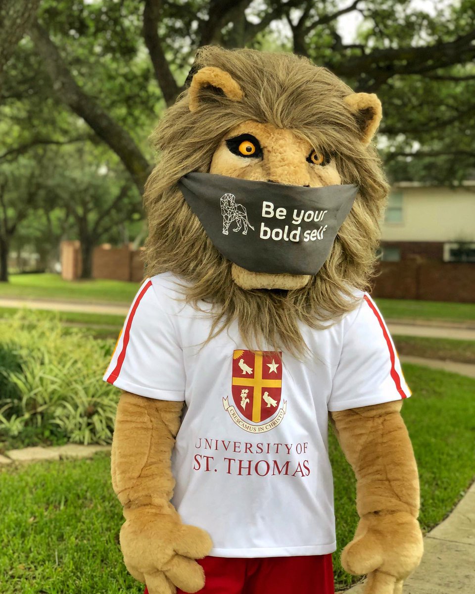 #HarrisCounty has determined mandatory face cover to everyone over the age of 10, starting Monday, April 27. Lenny is ready to show off his #BeYourBoldSelf mask, what about you? Get creative and spread out your #CeltPride! 🦁