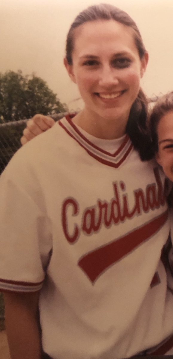 nkotbfan121212's tweet photo. #ThrowbackThursday #UDspirit @UpperDubSuper Some of my favorite memories from UD were being a Lady Card softball player. You may recognize someone in the background! Thank goodness they finally updated the uniform! There were like 3 decades of sweat in them in 2000! https://t.co/g1FfjLebH8