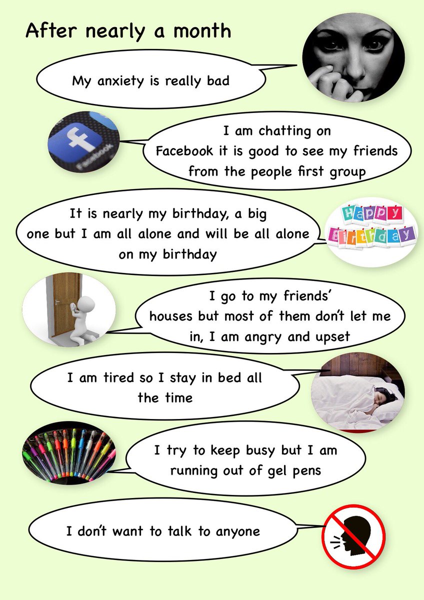 TorfaenF's tweet photo. This is how members are feeling 
#learningDisabilities
#coronavirus 
#mentalhealth https://t.co/O9PX4BxbdD
