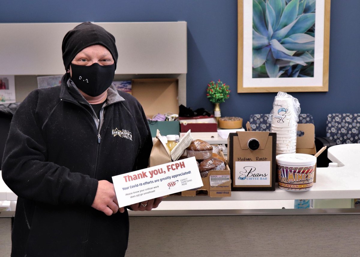 AAANorthDakota's tweet image. We're honored to help fuel the Covid-19 fighters @FCPH with help from @BeansFargo! Breakfast and snacks delivered today for the best! ☕

Public health staff is doing critical, lifesaving work to educate, prevent &amp;amp; track infections. Thanks for your efforts! 💙

#InThisTogetherND