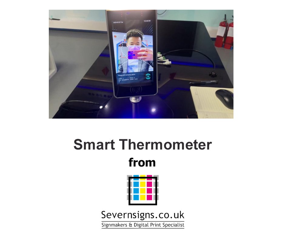 SevernSignsLtd's tweet photo. Here's some more great features from our new #smartthermometer from #severnsigns.

The optional facial recognition module can be enabled to keep logs of staff and visitor temperatures to monitor any abnormal changes.

Look here for more info:

https://t.co/XXnXz9Yrwi

#covid19 https://t.co/MqEBeuJDTJ