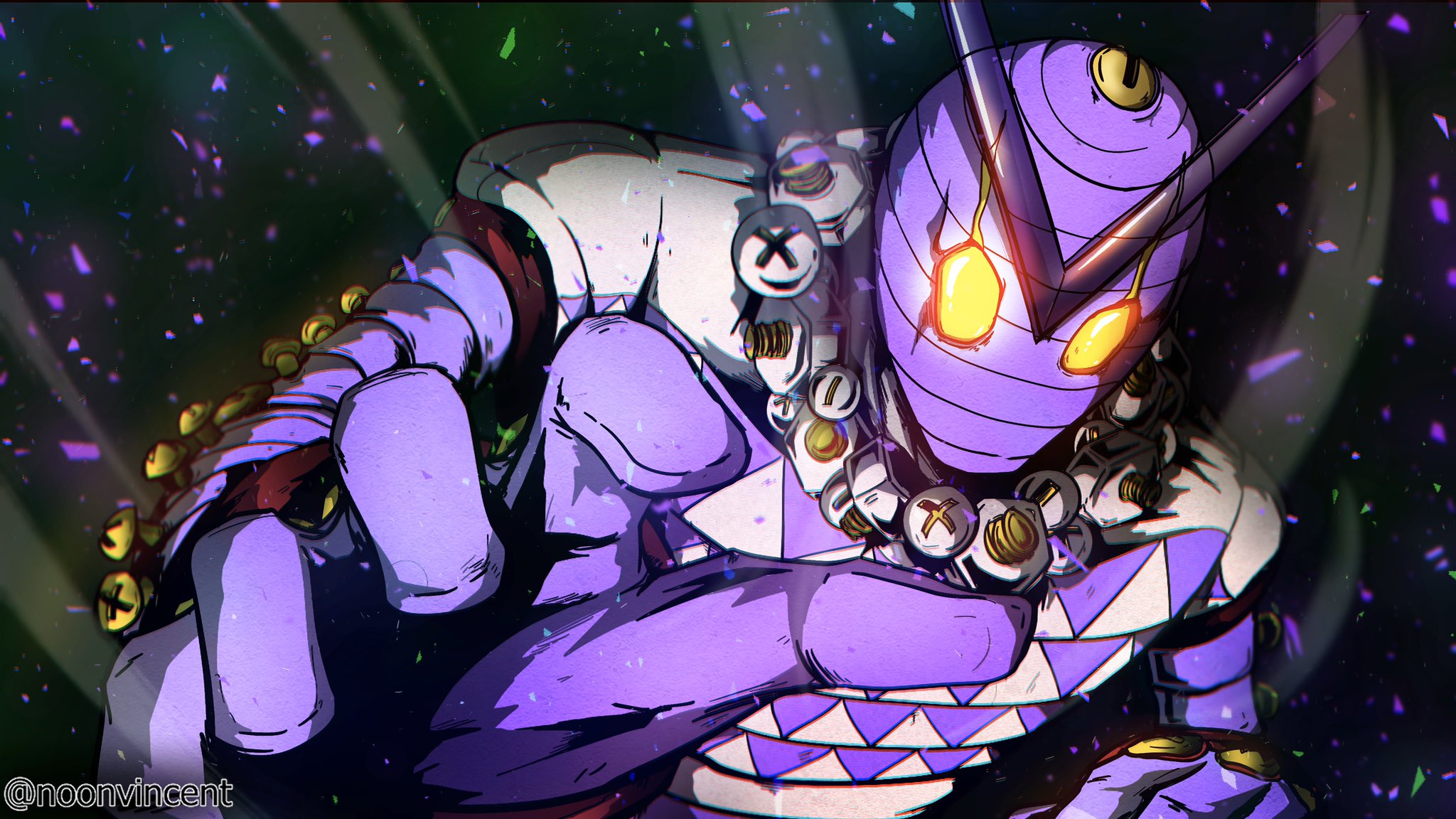 Noonvincent Jojo Art Whitesnake
