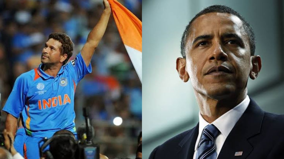 "I don't know about CRICKETBut still I WATCH Cricket to seeSACHIN PLAYNot Bcoz i Love his playIt's Bcoz i WANT to Know why my COUNTRY'S PRODUCTIONGOES DOWN by 5% when he is BATTING"~  #BarackObama #HappyBirthdaySachin  #SachinTendulkar